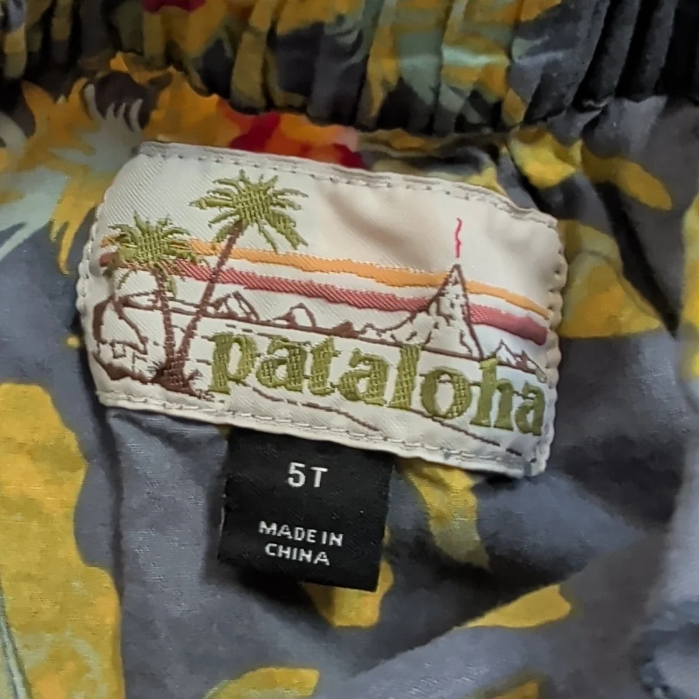 Patagonia Pataloha Floral Sundress with Yellow and Orange Flowers Fruits